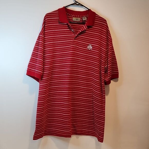 Vintage Vesi Sportswear Ohio State Buckeyes Polo Shirt Men's Size XXL EUC NICE! - Picture 2 of 11